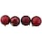 60ct Burgundy Red Shatterproof 4-Finish Ball Ornaments